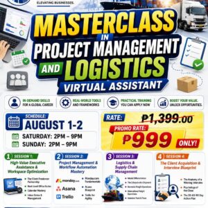 Masterclass in Project Management and Logistics Virtual Assistant